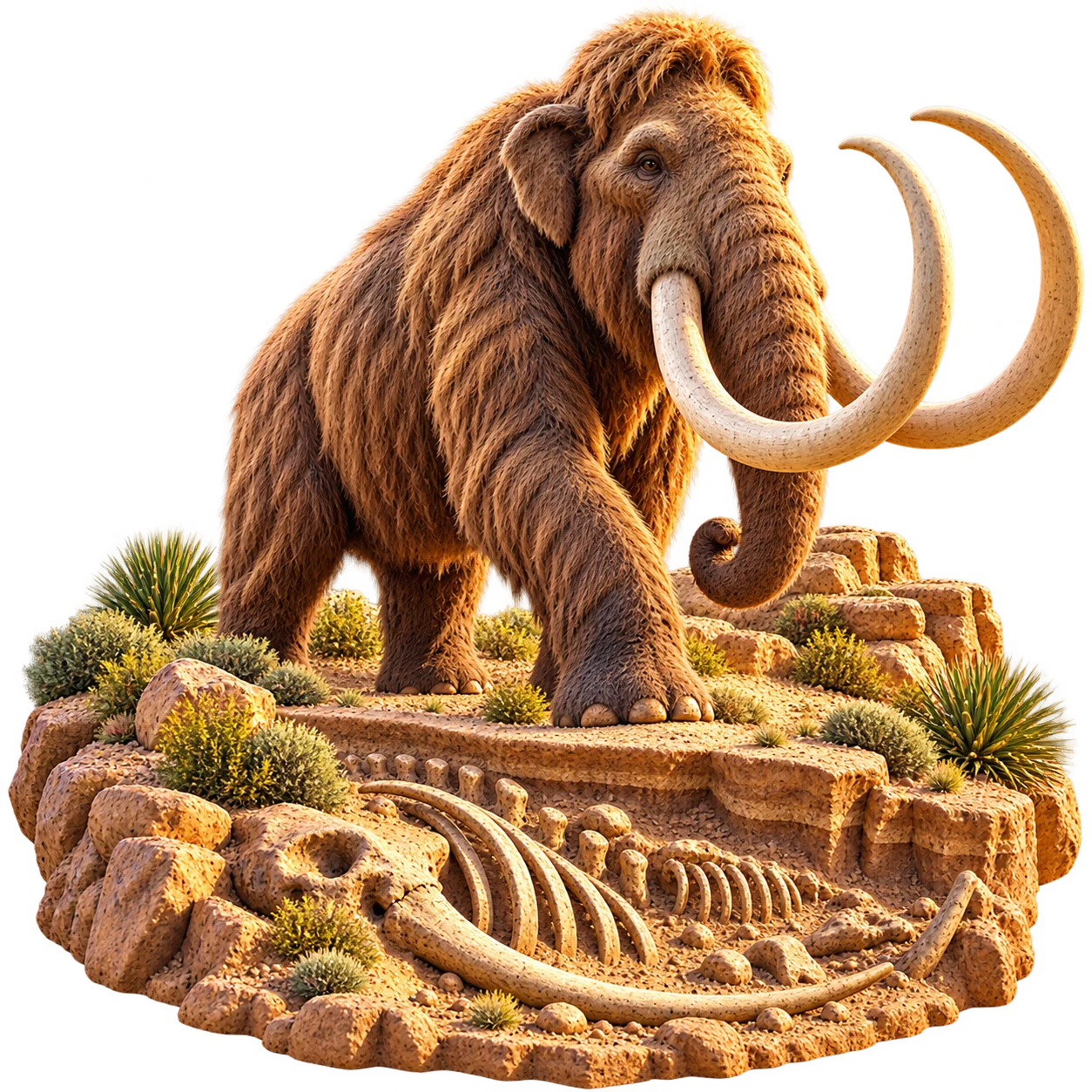 Original Plot Luck miniature art of Ice Age Fossils State Park