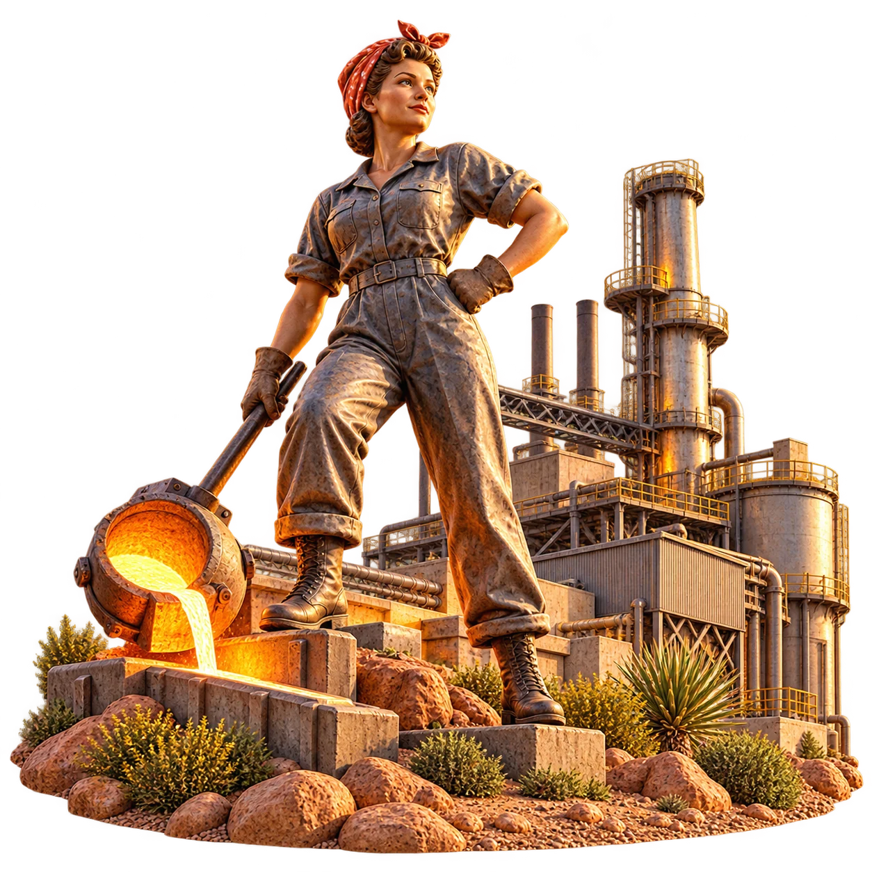 Original Plot Luck miniature art of Magnesium Maggie